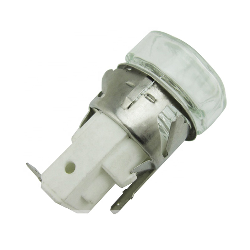 Porcelain Ceramic Oven Lamp Holder Socket with E14 15W Light Bulb